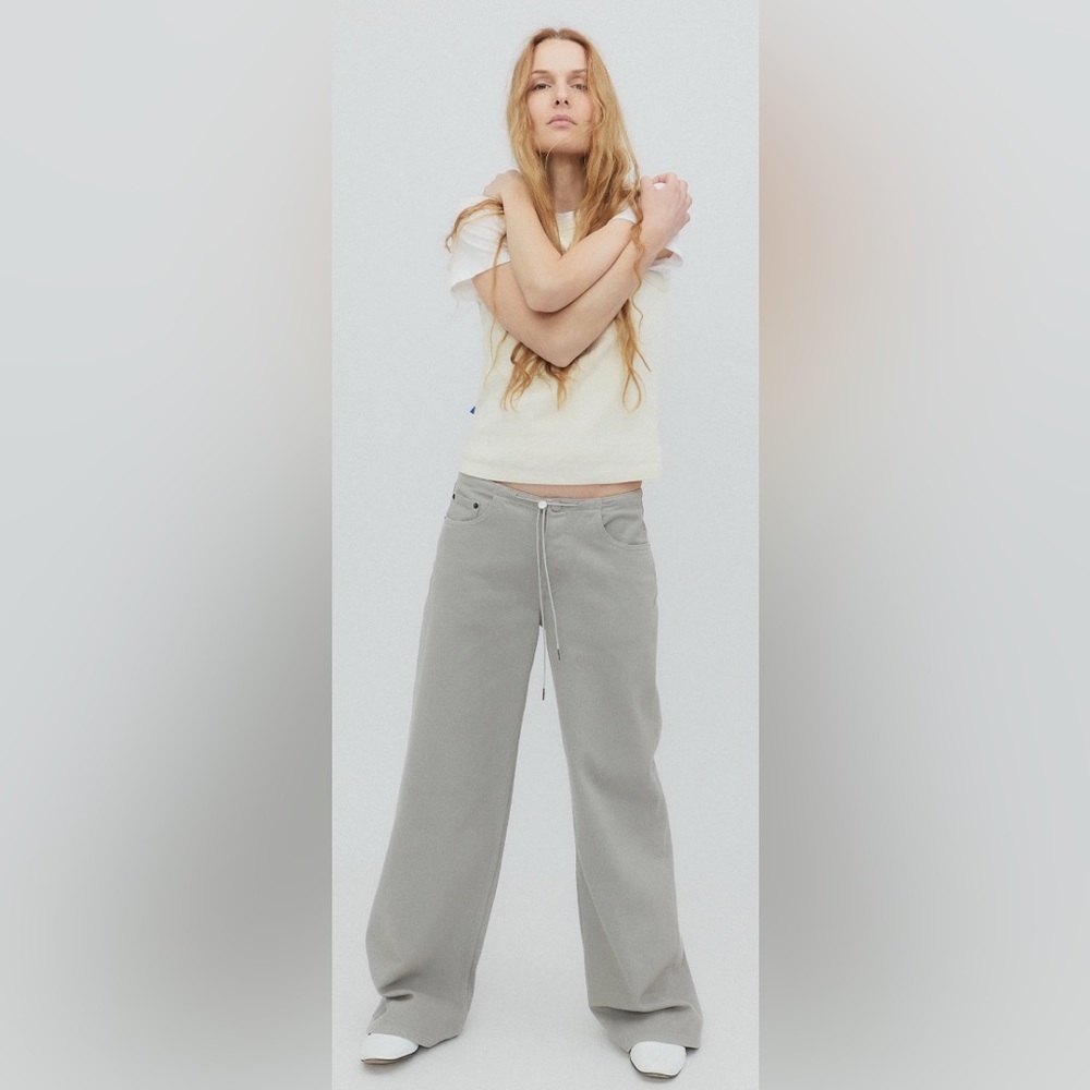 $325 Still Here Cool Brick Jeans Gray Baggy Relaxed Jeans Sz 28